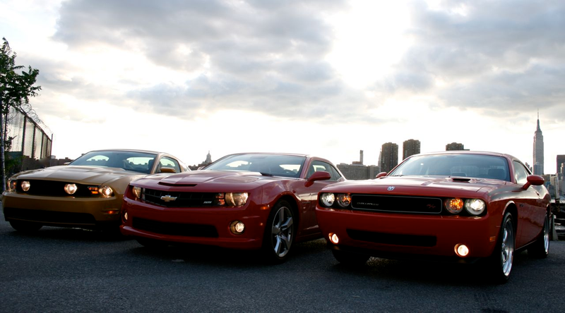 Illustration for article titled Muscle Car Wars: Camaro vs. Challenger vs. Mustang